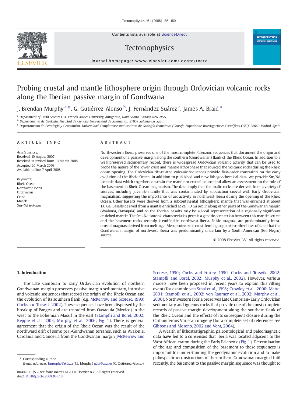 Probing crustal and mantle lithosphere origin through Ordovician volcanic rocks along the Iberian passive margin of Gondwana