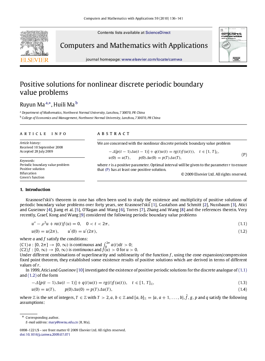 Positive solutions for nonlinear discrete periodic boundary value problems