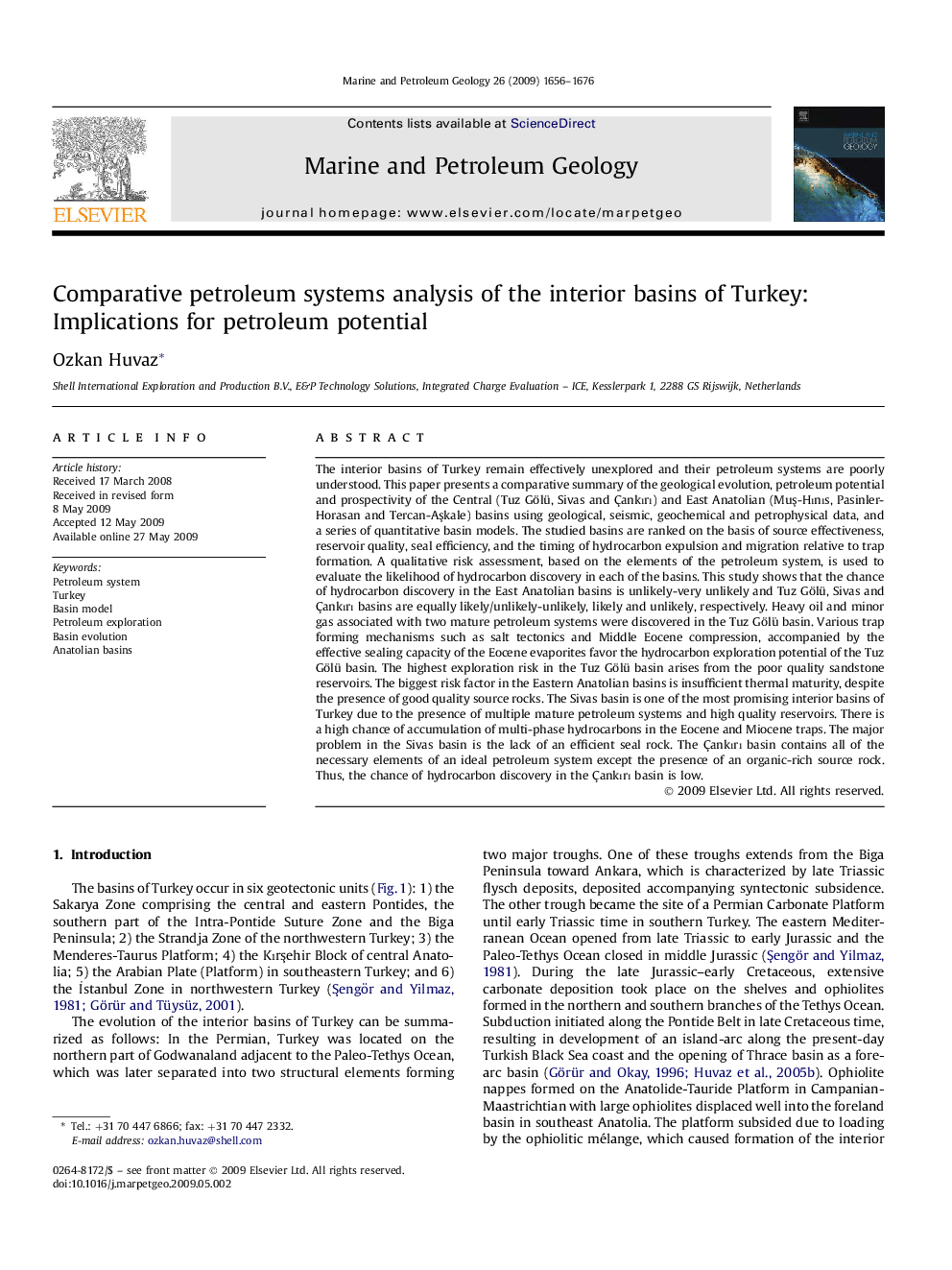 Comparative petroleum systems analysis of the interior basins of Turkey: Implications for petroleum potential