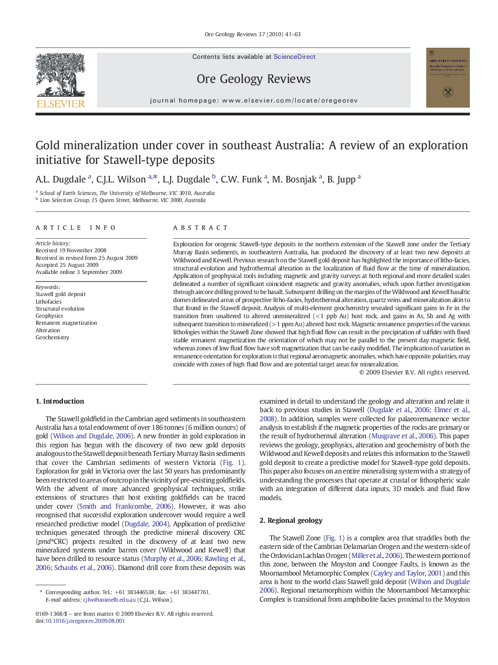 Gold mineralization under cover in southeast Australia: A review of an exploration initiative for Stawell-type deposits