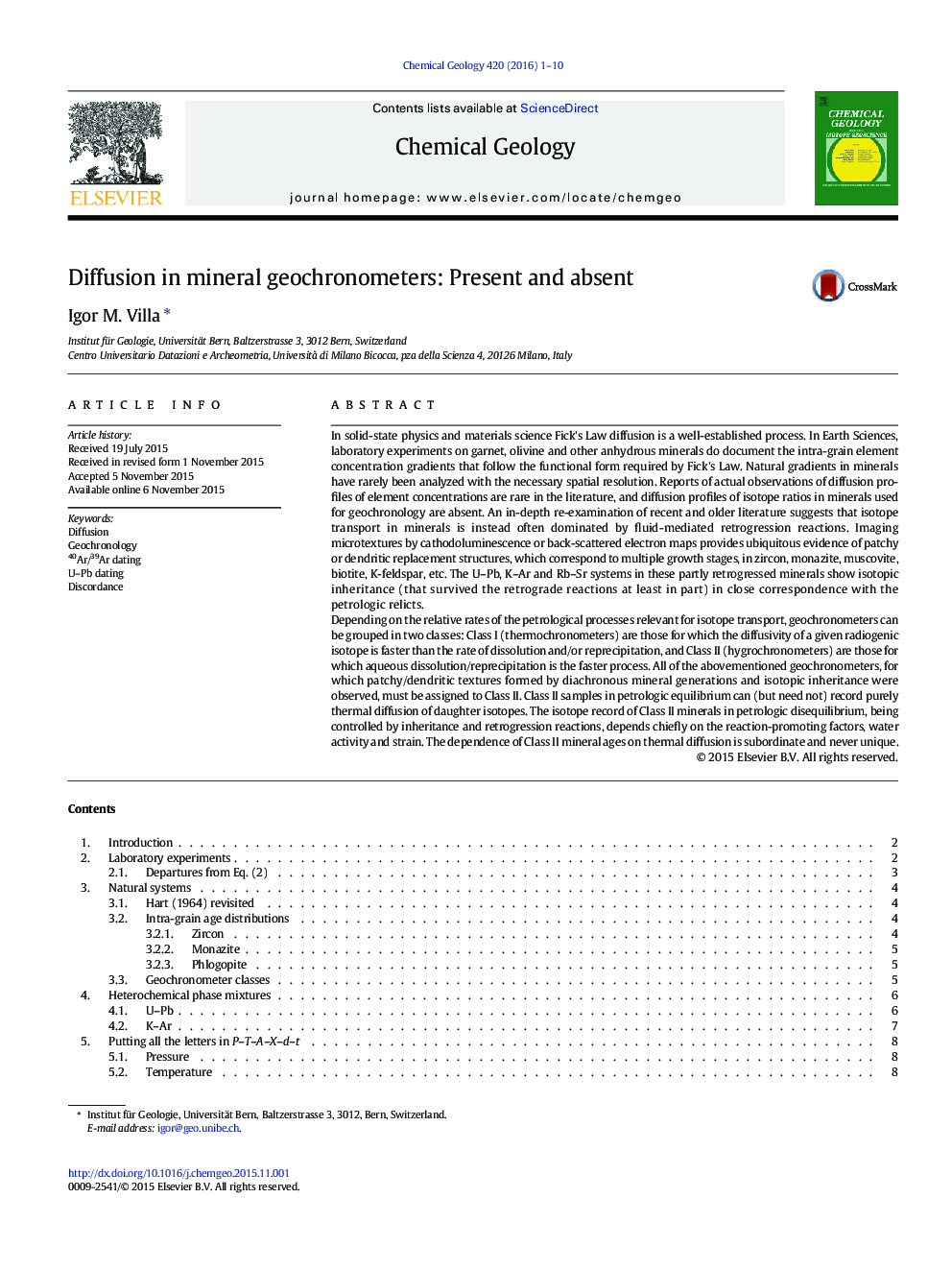 Diffusion in mineral geochronometers: Present and absent