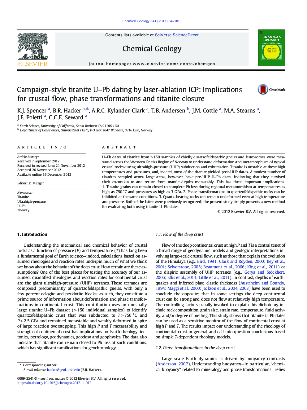 Campaign-style titanite U–Pb dating by laser-ablation ICP: Implications for crustal flow, phase transformations and titanite closure