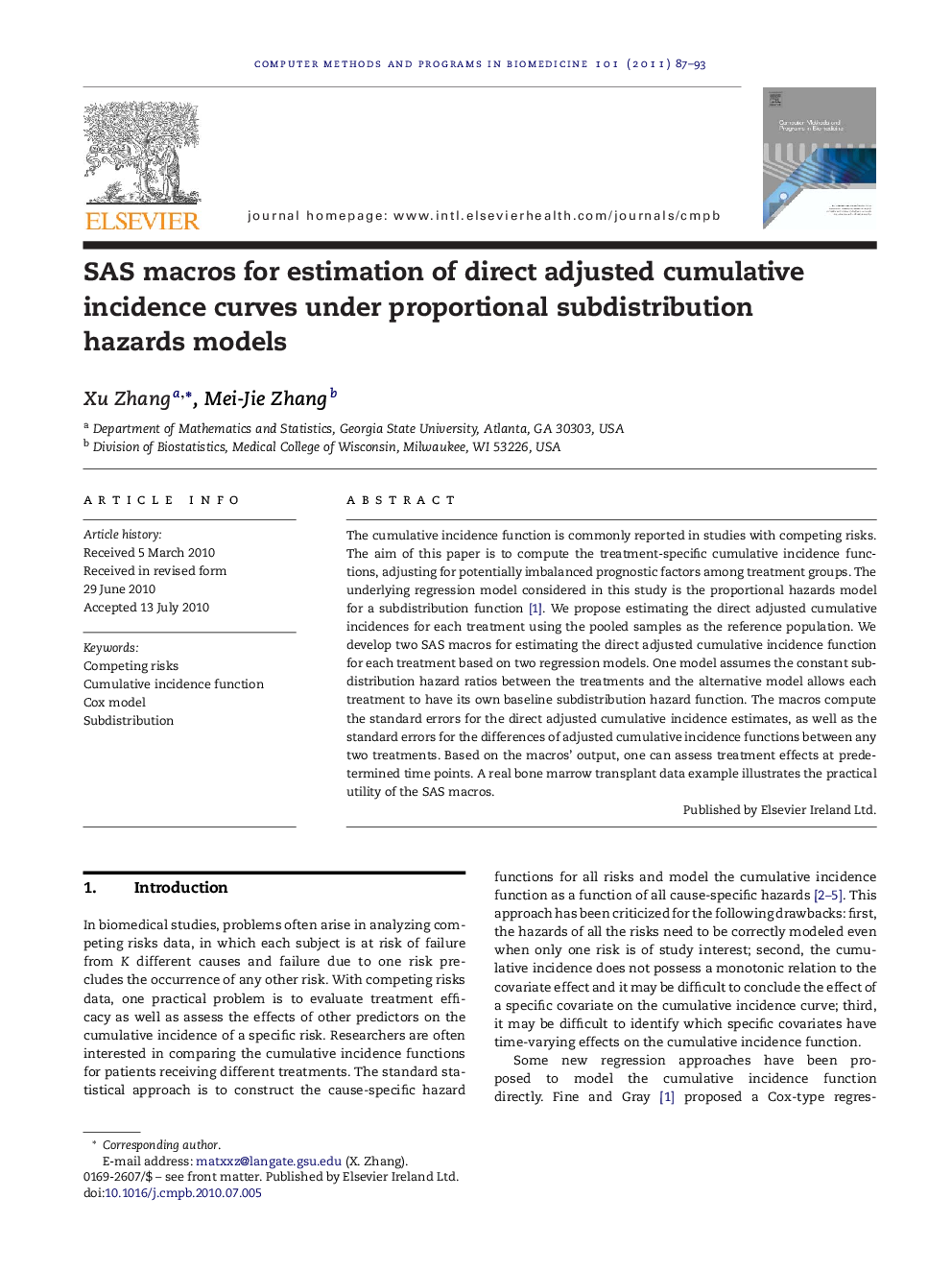 SAS macros for estimation of direct adjusted cumulative incidence curves under proportional subdistribution hazards models