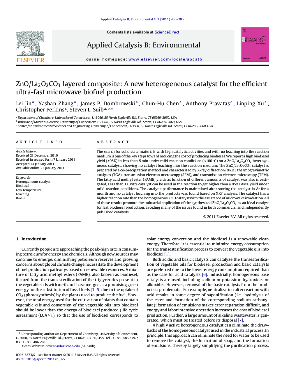 ZnO/La2O2CO3 layered composite: A new heterogeneous catalyst for the efficient ultra-fast microwave biofuel production