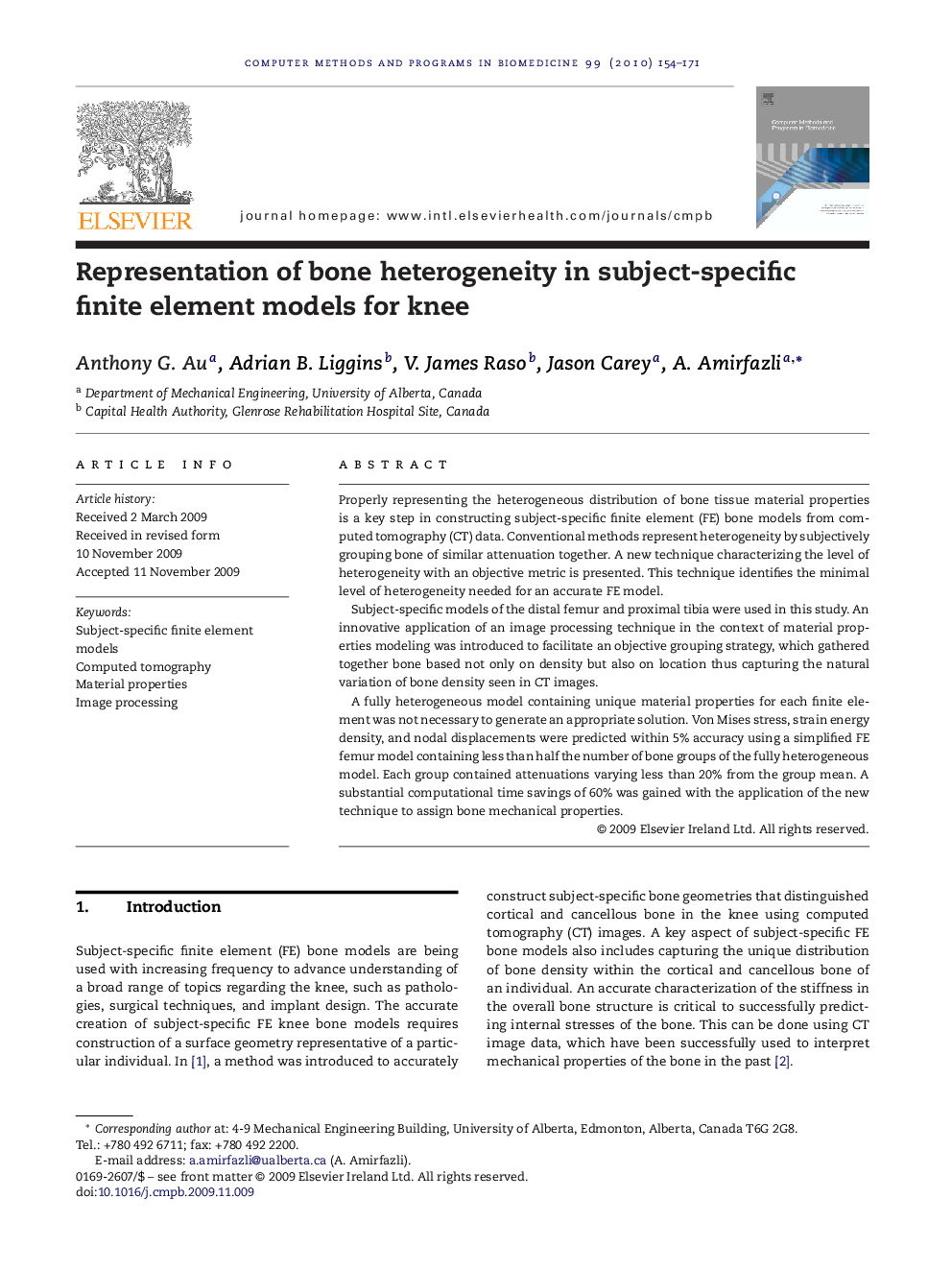 Representation of bone heterogeneity in subject-specific finite element models for knee