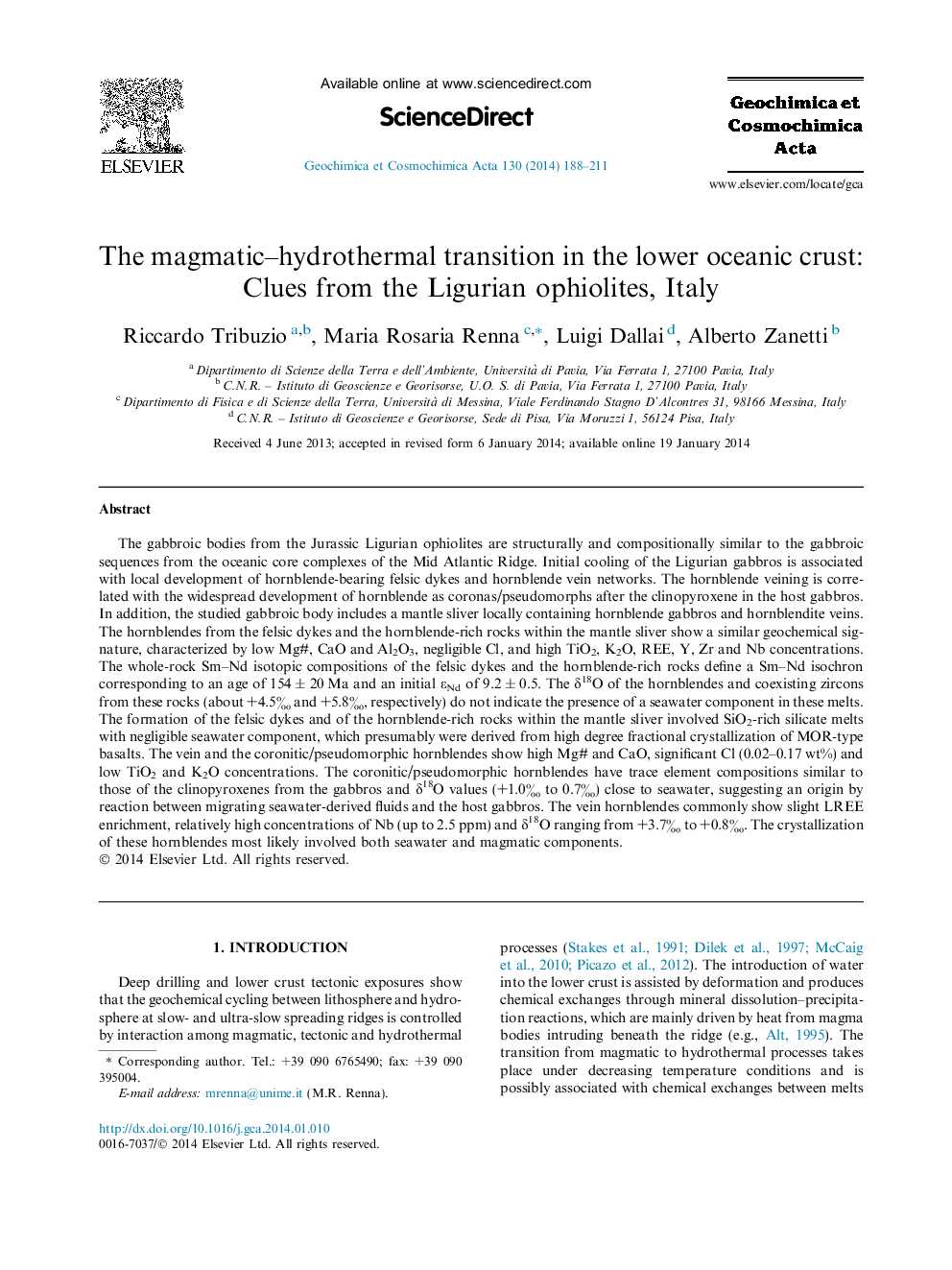 The magmatic-hydrothermal transition in the lower oceanic crust: Clues from the Ligurian ophiolites, Italy