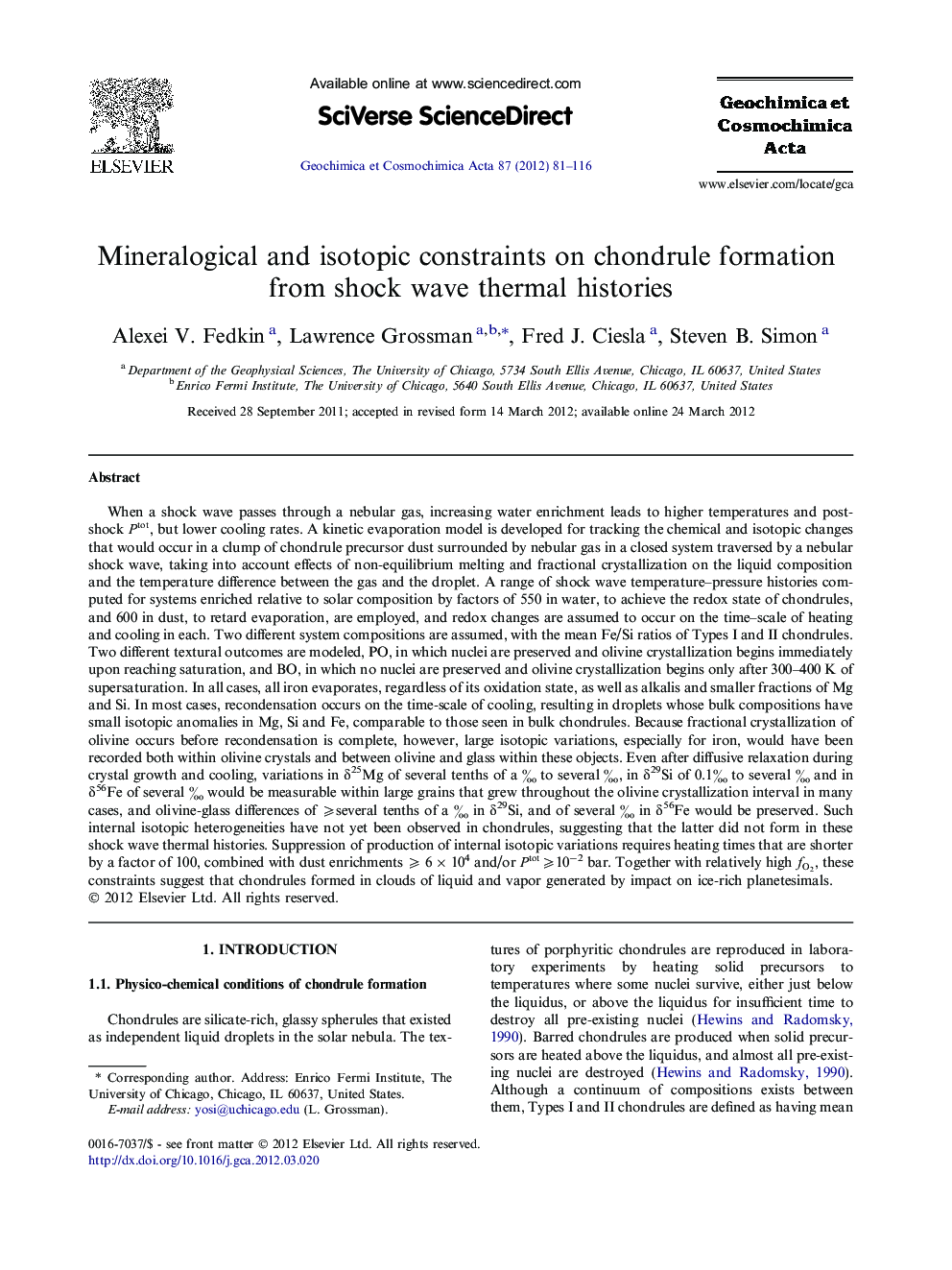 Mineralogical and isotopic constraints on chondrule formation from shock wave thermal histories