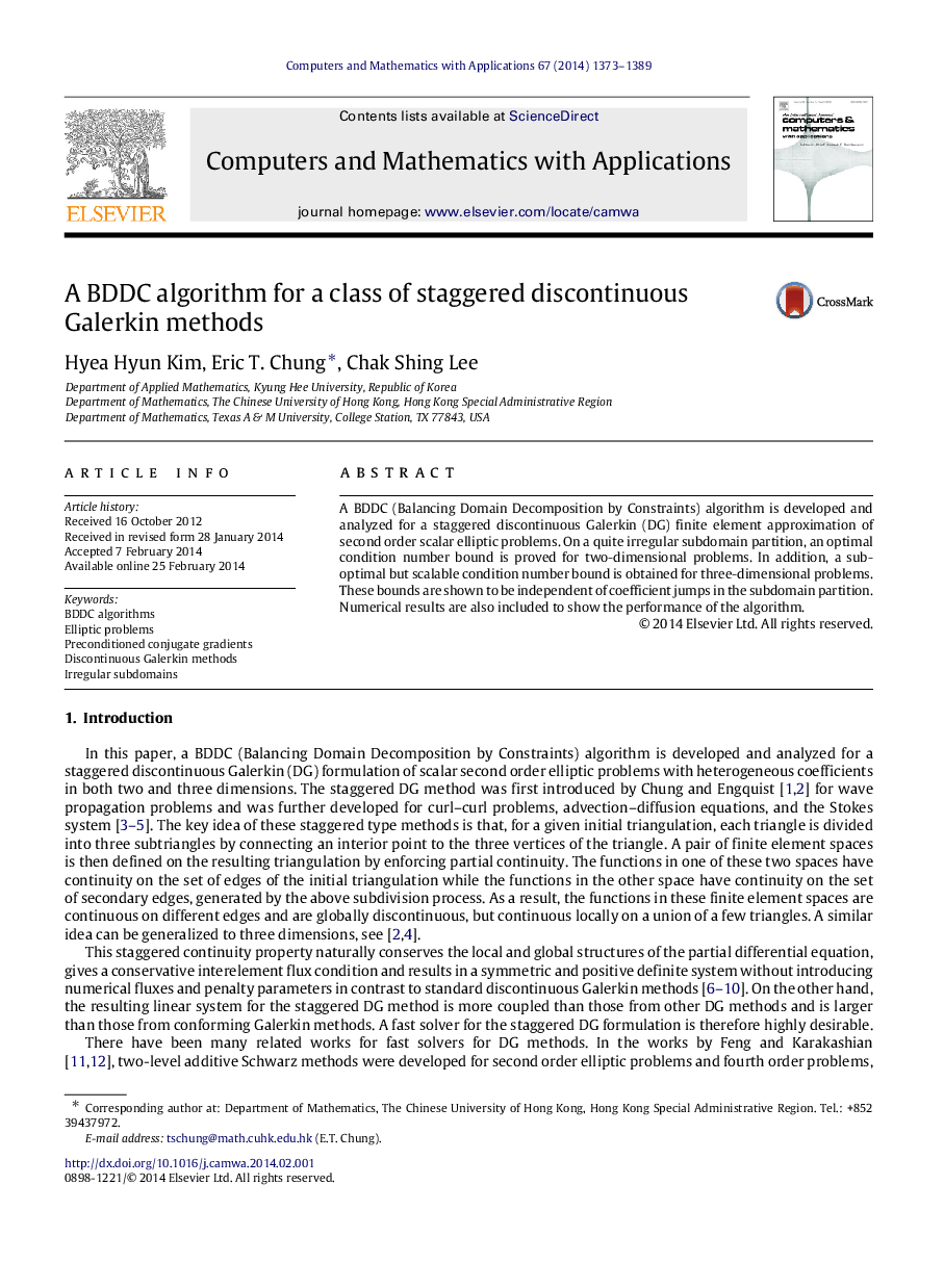 A BDDC algorithm for a class of staggered discontinuous Galerkin methods