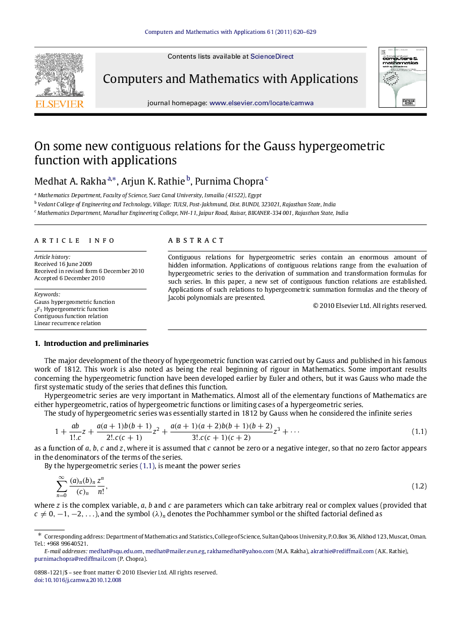 On some new contiguous relations for the Gauss hypergeometric function with applications