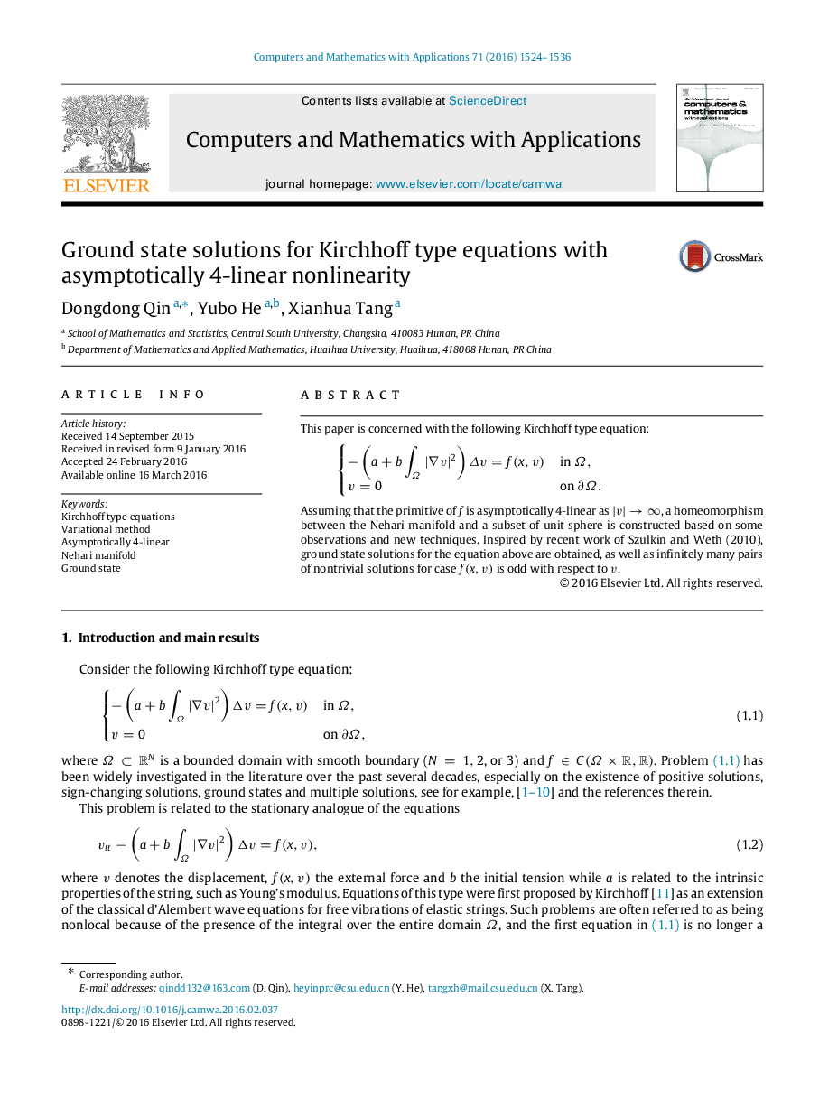 Ground state solutions for Kirchhoff type equations with asymptotically 4-linear nonlinearity