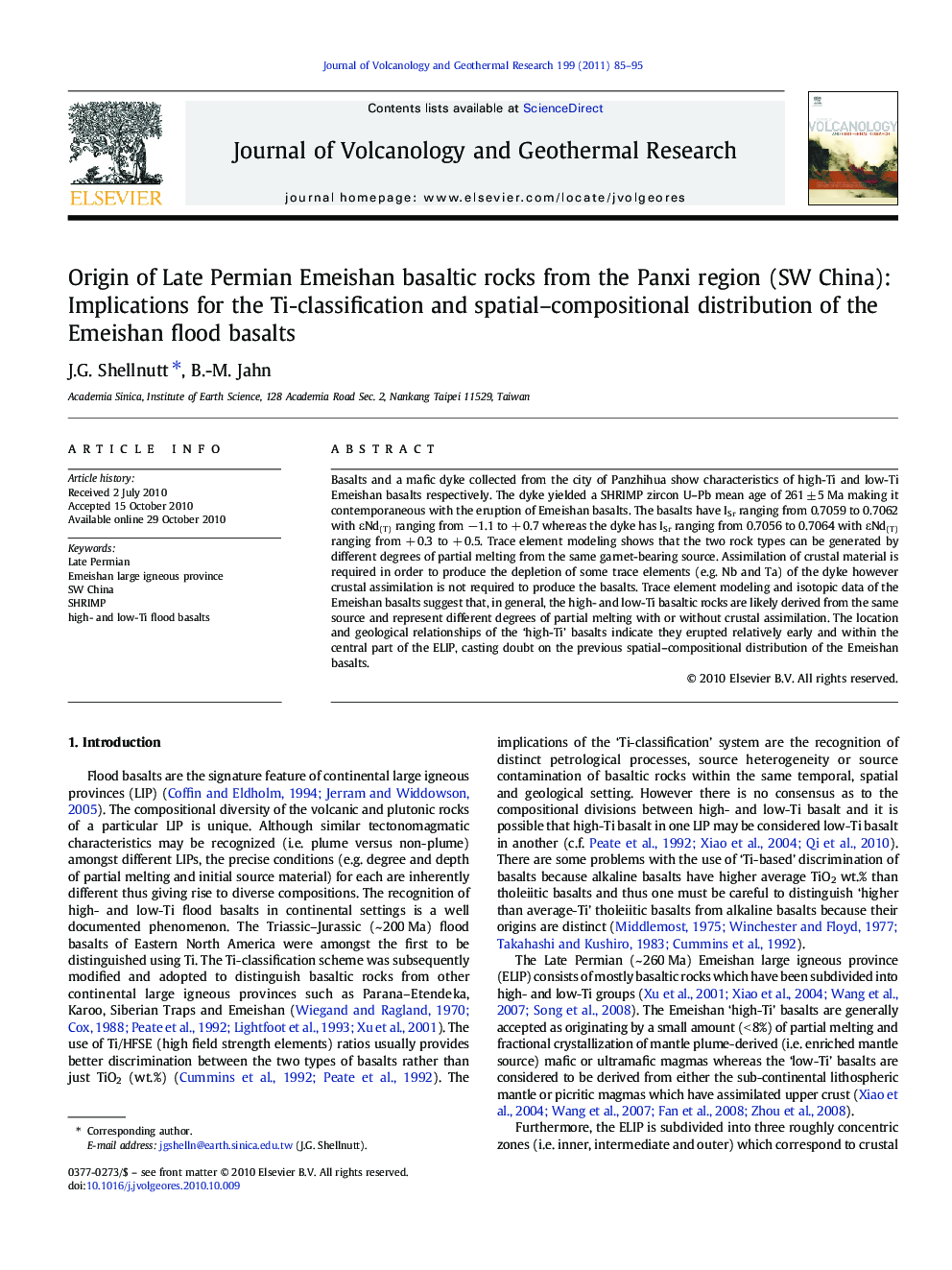 Origin of Late Permian Emeishan basaltic rocks from the Panxi region (SW China): Implications for the Ti-classification and spatial–compositional distribution of the Emeishan flood basalts