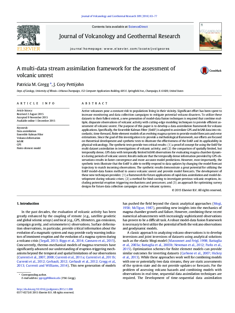 A multi-data stream assimilation framework for the assessment of volcanic unrest