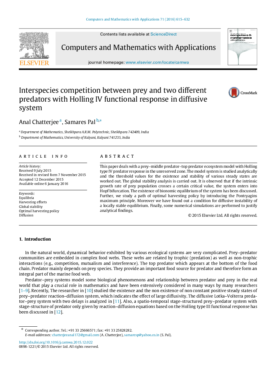 Interspecies competition between prey and two different predators with Holling IV functional response in diffusive system