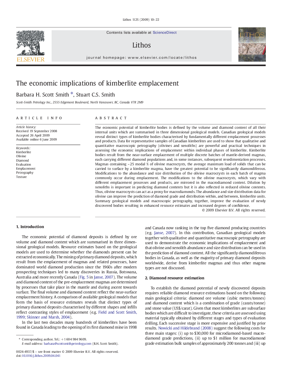 The economic implications of kimberlite emplacement