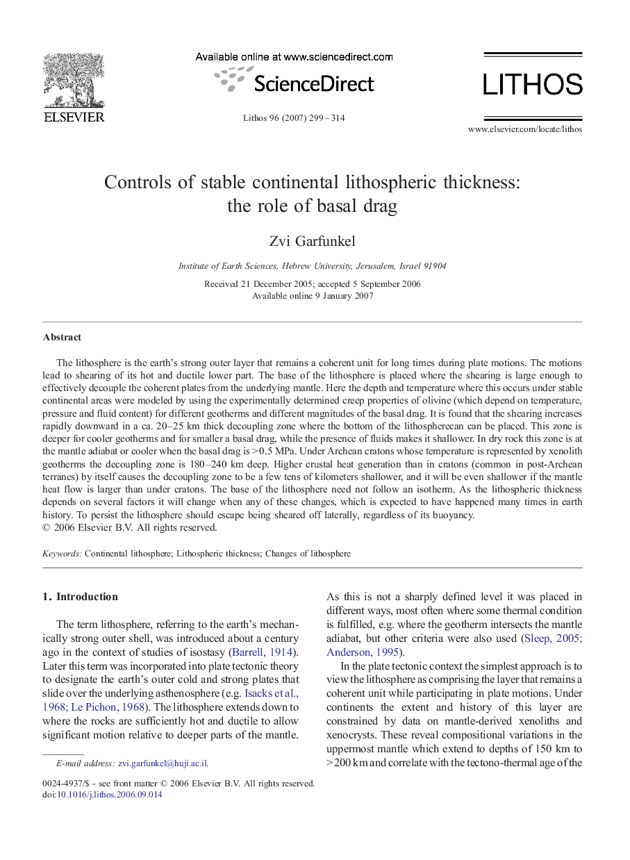 Controls of stable continental lithospheric thickness: the role of basal drag