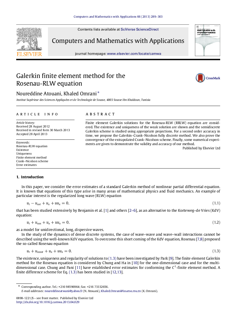 Galerkin finite element method for the Rosenau-RLW equation