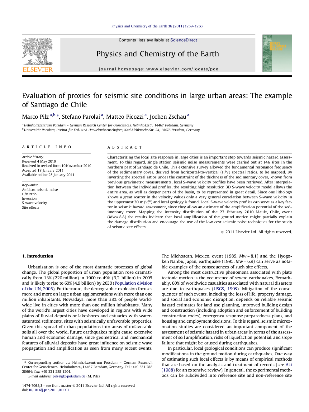 Evaluation of proxies for seismic site conditions in large urban areas: The example of Santiago de Chile