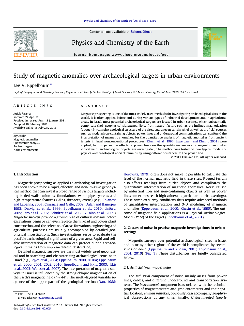 Study of magnetic anomalies over archaeological targets in urban environments