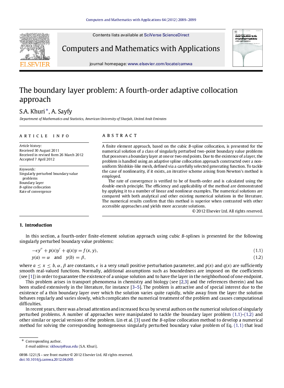 The boundary layer problem: A fourth-order adaptive collocation approach