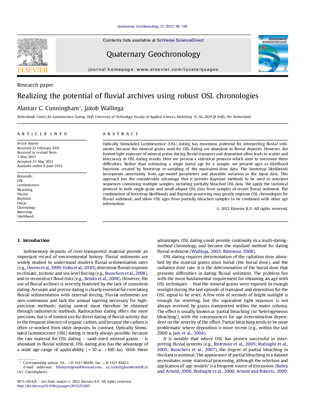 Realizing the potential of fluvial archives using robust OSL chronologies