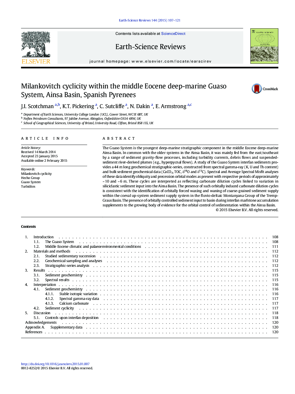 Milankovitch cyclicity within the middle Eocene deep-marine Guaso System, Ainsa Basin, Spanish Pyrenees