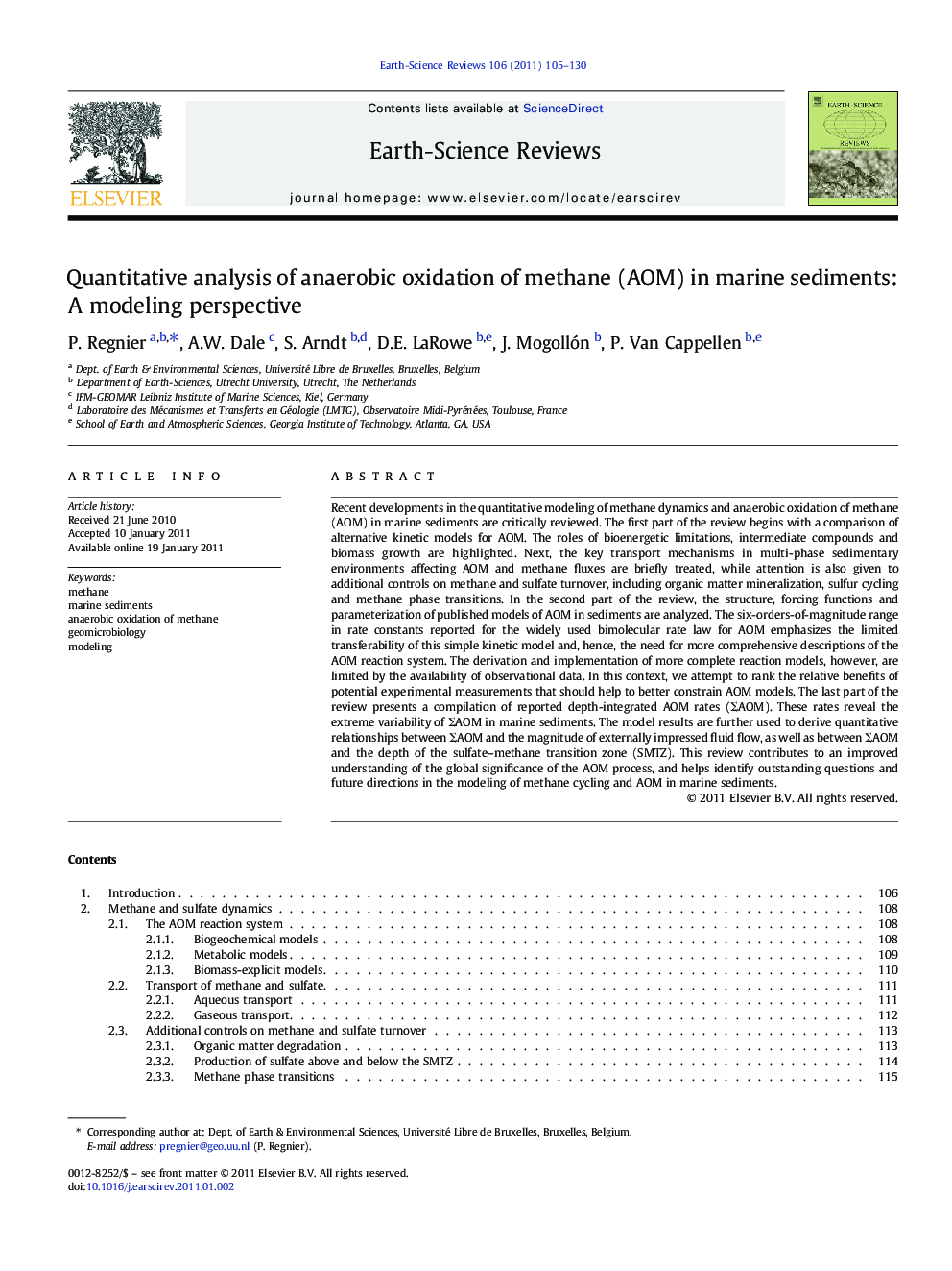 Quantitative analysis of anaerobic oxidation of methane (AOM) in marine sediments: A modeling perspective