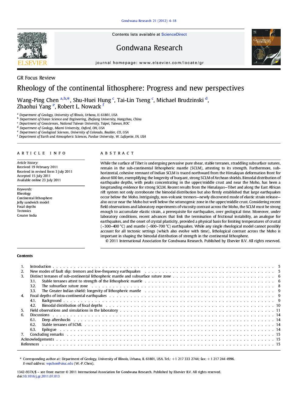 Rheology of the continental lithosphere: Progress and new perspectives