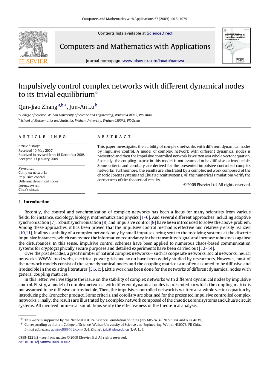 Impulsively control complex networks with different dynamical nodes to its trivial equilibrium 