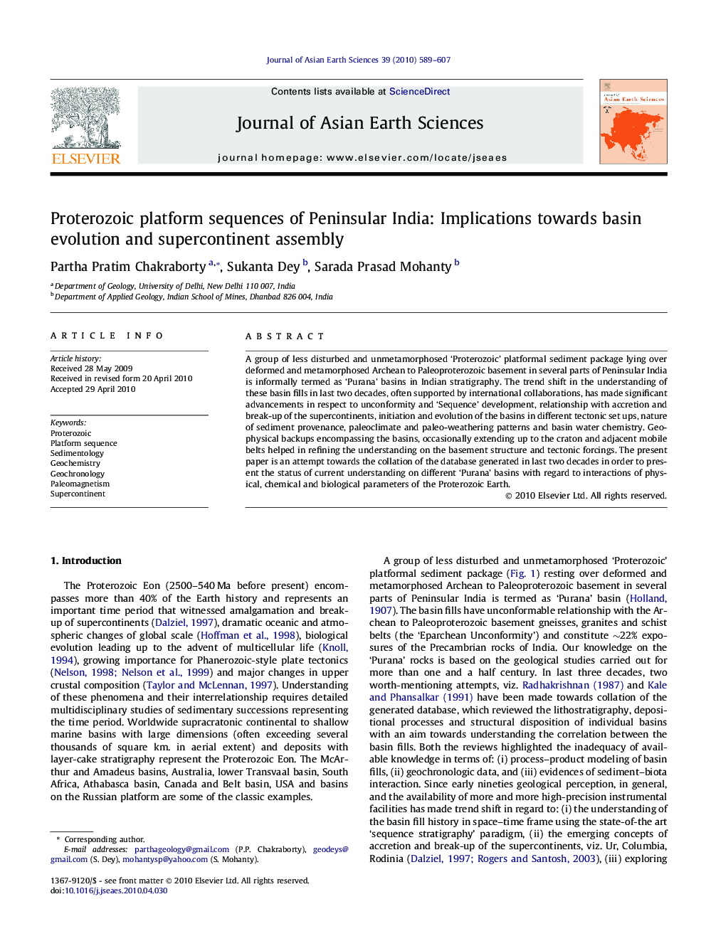 Proterozoic platform sequences of Peninsular India: Implications towards basin evolution and supercontinent assembly