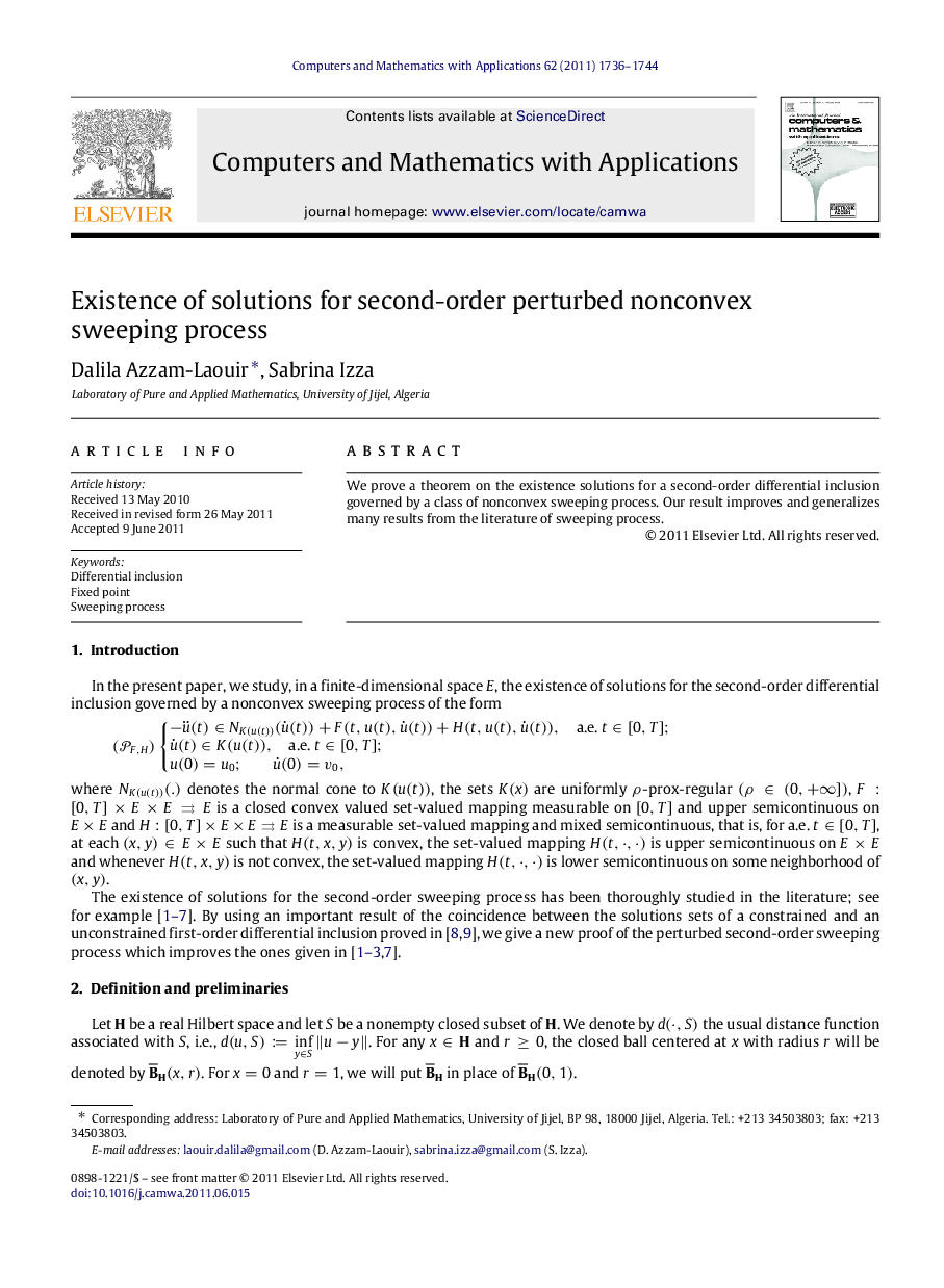 Existence of solutions for second-order perturbed nonconvex sweeping process