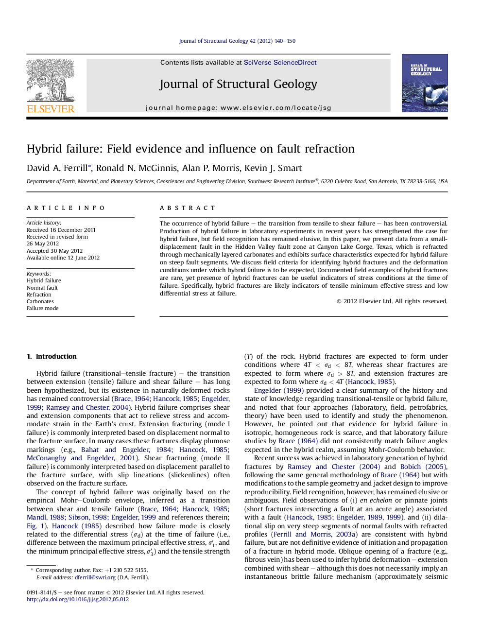 Hybrid failure: Field evidence and influence on fault refraction