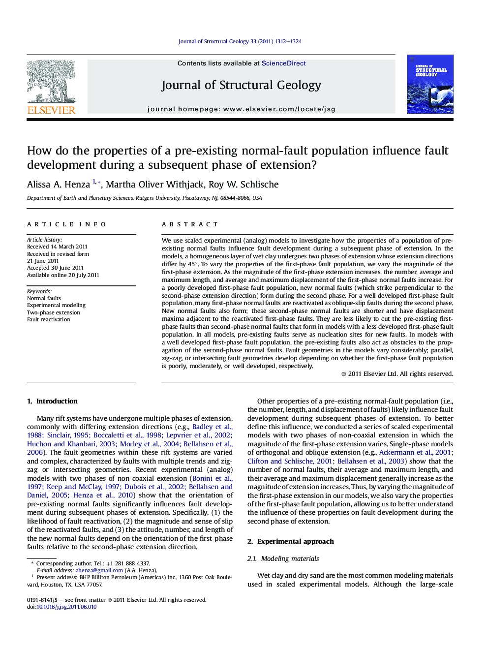 How do the properties of a pre-existing normal-fault population influence fault development during a subsequent phase of extension?