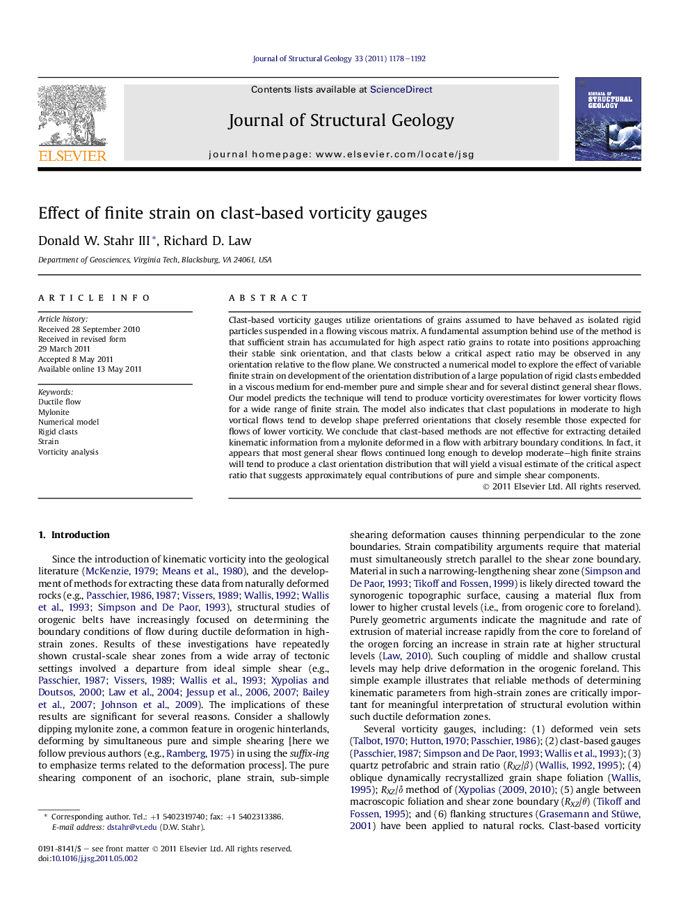 Effect of finite strain on clast-based vorticity gauges