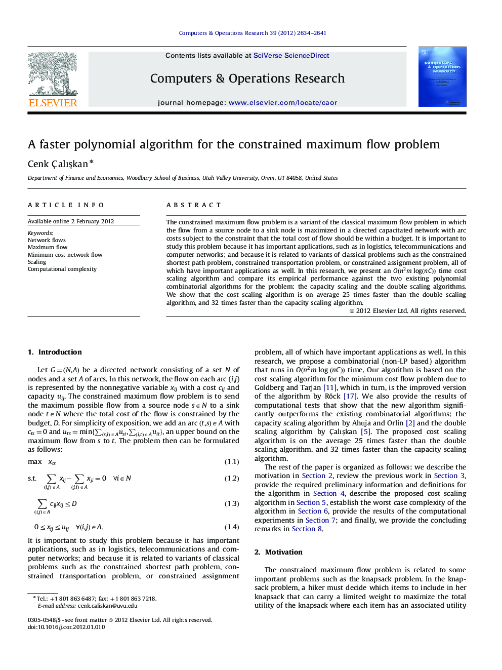 A faster polynomial algorithm for the constrained maximum flow problem