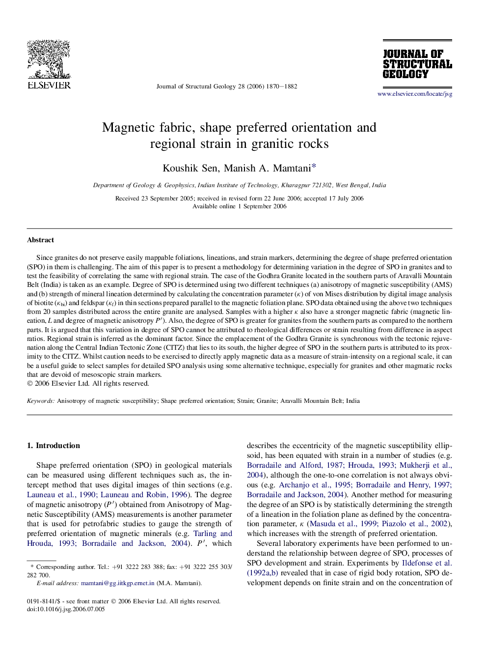 Magnetic fabric, shape preferred orientation and regional strain in granitic rocks