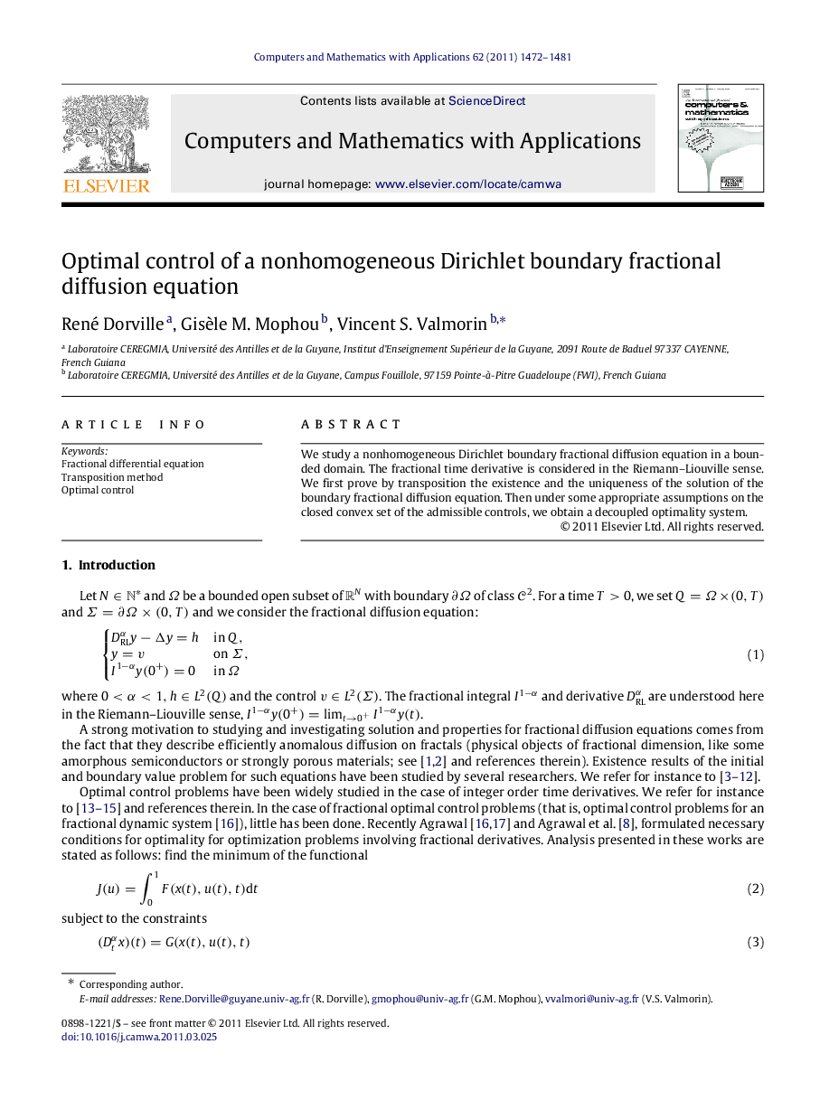 Optimal control of a nonhomogeneous Dirichlet boundary fractional diffusion equation