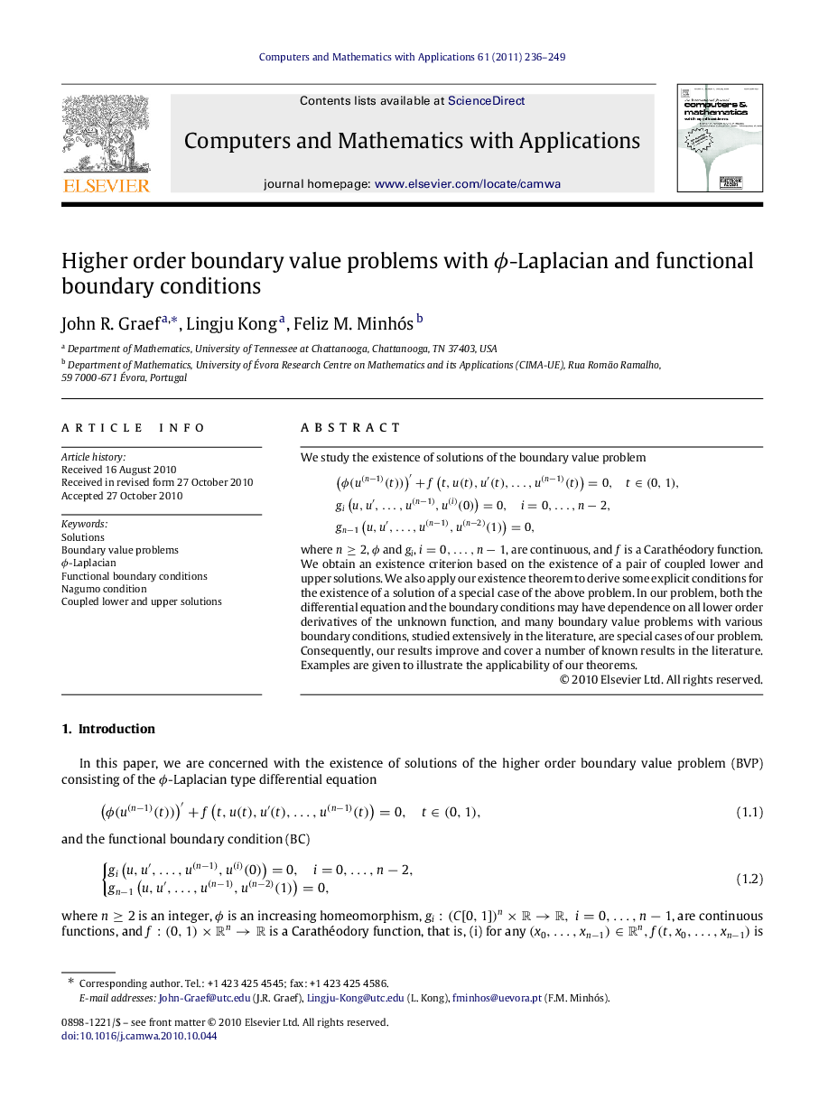 Higher order boundary value problems with ϕϕ-Laplacian and functional boundary conditions