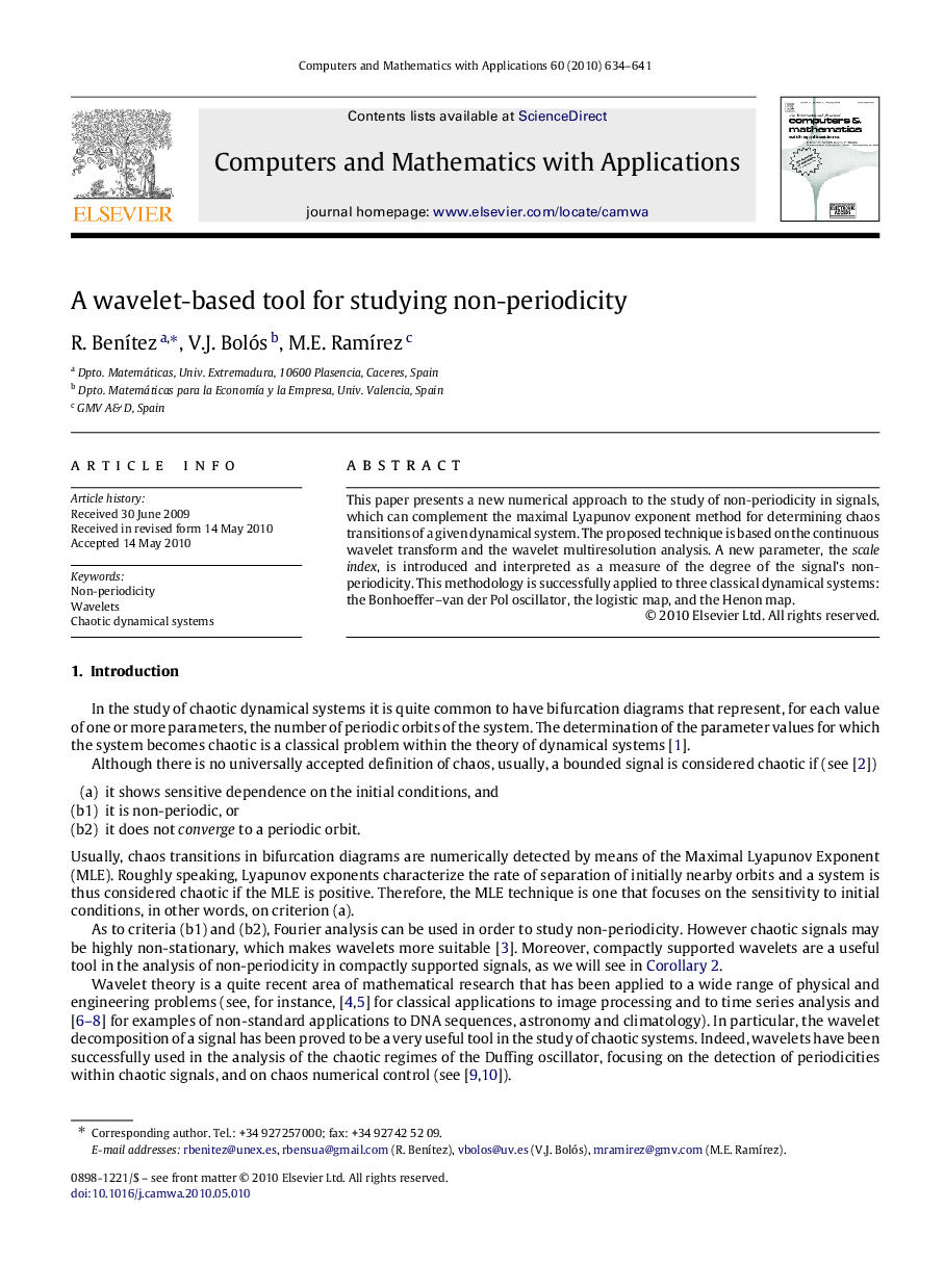 A wavelet-based tool for studying non-periodicity