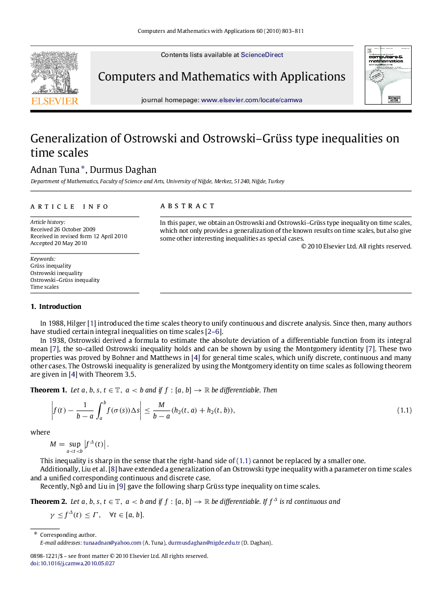 Generalization of Ostrowski and Ostrowski–Grüss type inequalities on time scales