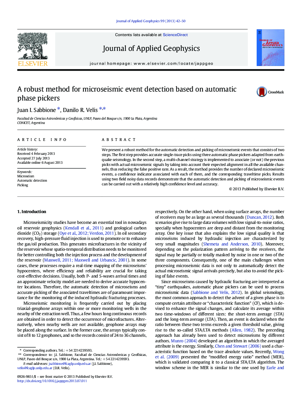 A robust method for microseismic event detection based on automatic phase pickers