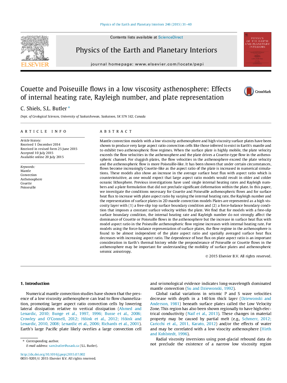 Couette and Poiseuille flows in a low viscosity asthenosphere: Effects of internal heating rate, Rayleigh number, and plate representation