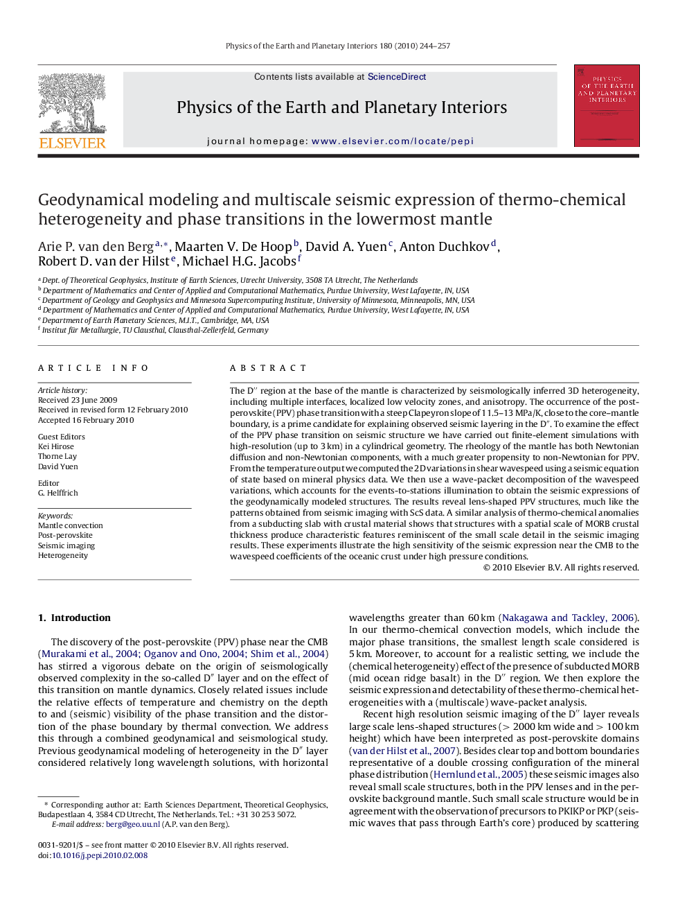 Geodynamical modeling and multiscale seismic expression of thermo-chemical heterogeneity and phase transitions in the lowermost mantle