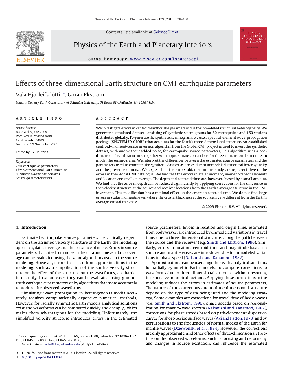 Effects of three-dimensional Earth structure on CMT earthquake parameters