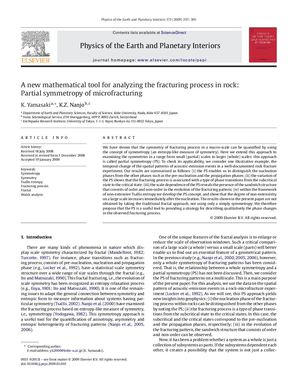 A new mathematical tool for analyzing the fracturing process in rock: Partial symmetropy of microfracturing