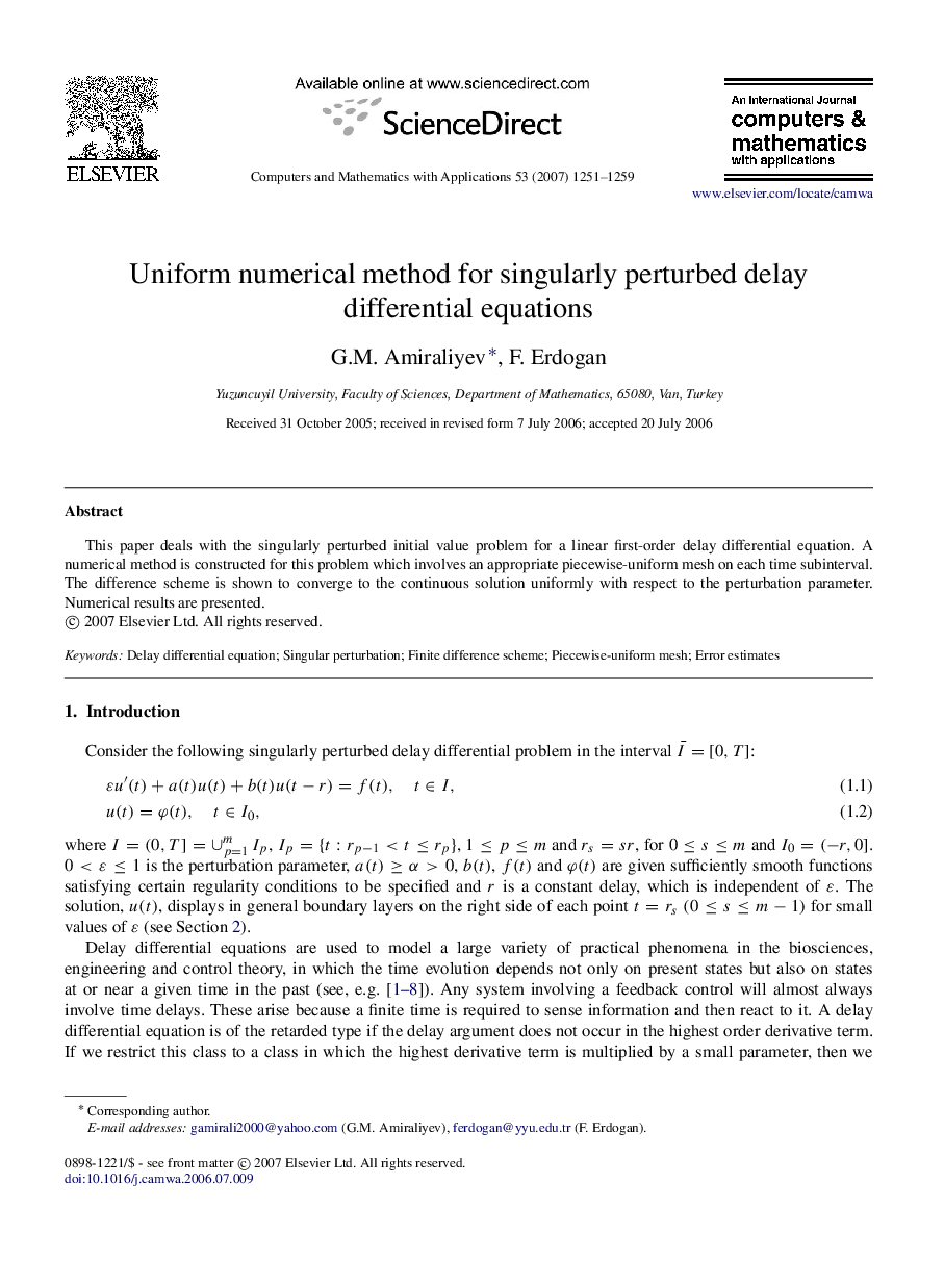 Uniform numerical method for singularly perturbed delay differential equations