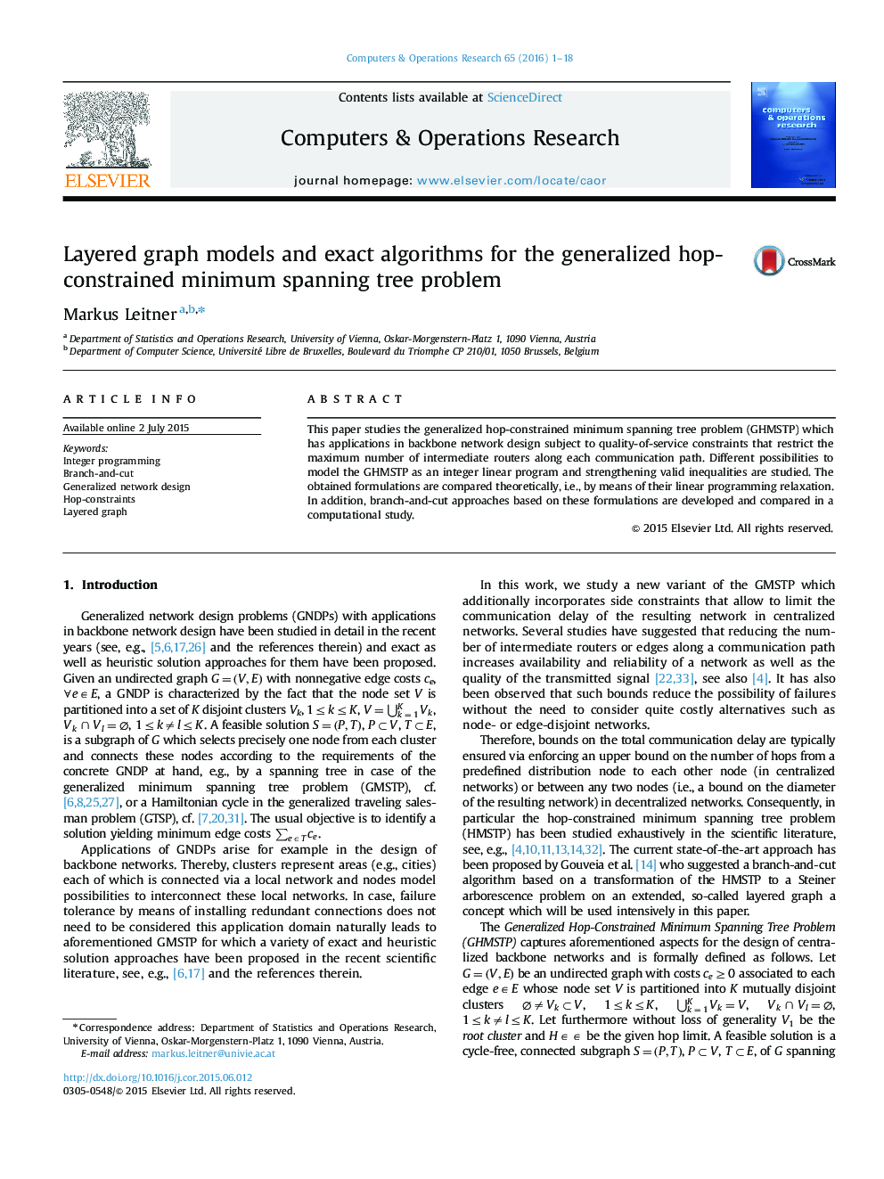 Layered graph models and exact algorithms for the generalized hop-constrained minimum spanning tree problem