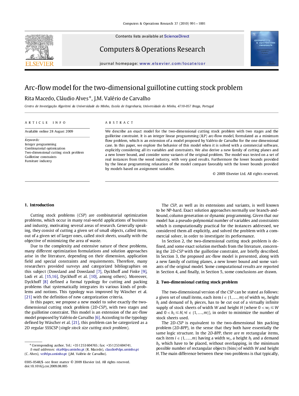 Arc-flow model for the two-dimensional guillotine cutting stock problem