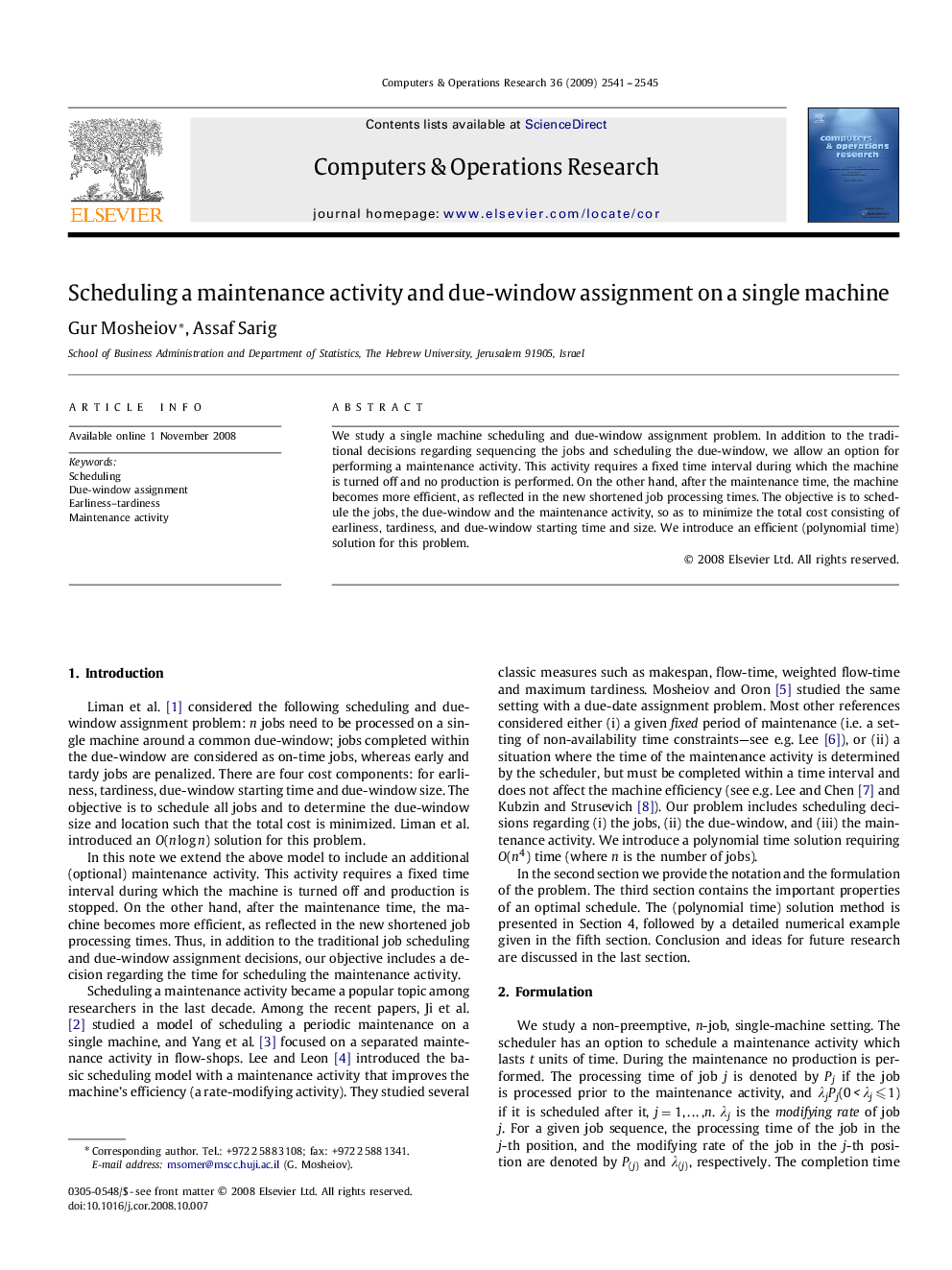 Scheduling a maintenance activity and due-window assignment on a single machine