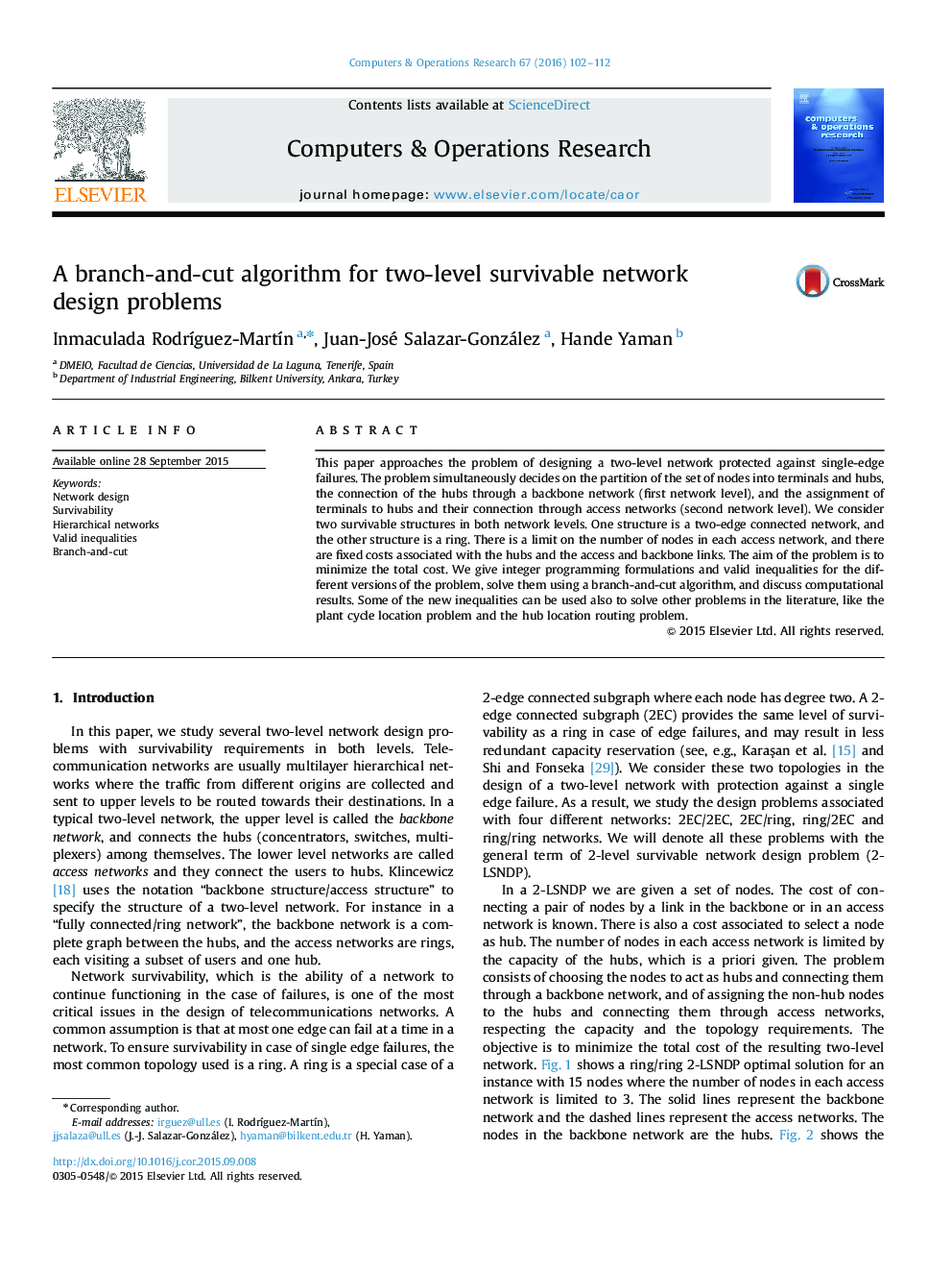 A branch-and-cut algorithm for two-level survivable network design problems