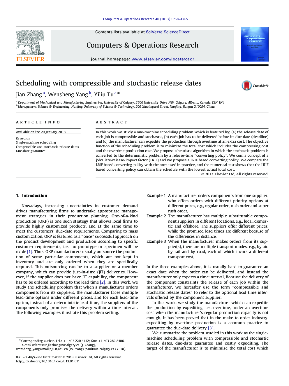 Scheduling with compressible and stochastic release dates